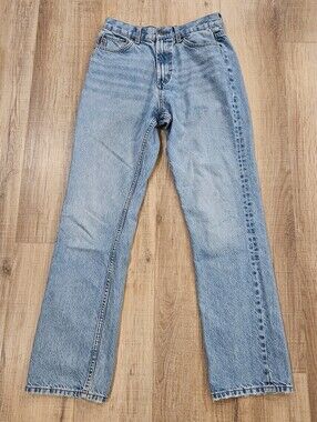 ASOS Design Mens Jeans 28x32 Light Wash Straight Leg Denim Pants Streetwear
